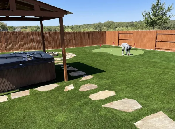 Artificial turf installation project 38 by N.A. Artificial Turf